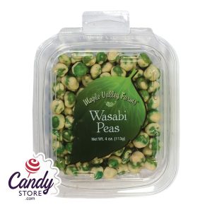 Maple Valley Farms Wasabi Peas 4oz Peg Tub - 6ct