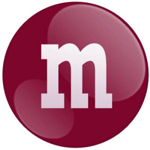 Maroon M&Ms Candy - 10lb