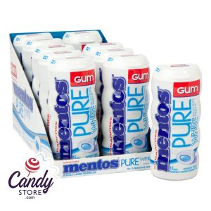 Mentos Gum Sugar Free Pure White Sweet Mint 1.06oz - 10ct