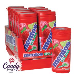 Mentos Gum Sugar Free Red Fruit And Lime 1.06oz - 10ct