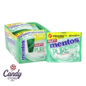 Mentos Gum Sugar Free Spearmint Velcro Pack 0.86oz - 10ct