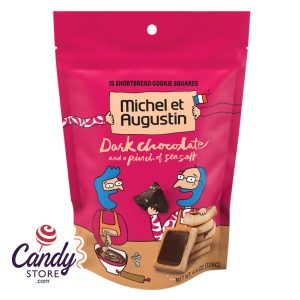 Michel Et Augustin Dark Chocolate With Sea Salt 4.4oz Pouch - 6ct