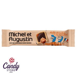 Michel Et Augustin Milk Chocolate With Caramel Cookie Square 4 Pc 1.2oz - 18ct