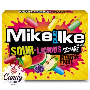 Mike & Ike Sour-Licious Zours Theater Box - 12ct