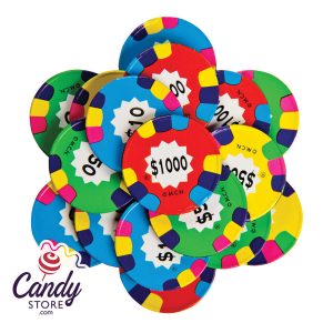 Milk Chocolate Assorted Poker Chips - 10lb
