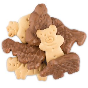 Milk Chocolate Covered Animal Cookies - 10lb