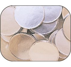 Milk Chocolate Large Blank Silver Coins - 5lb