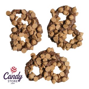 Milk Chocolate Peanut Butter Chip Premier Pretzels - 28ct