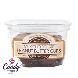 Milk Chocolate Peanut Butter Cups 7.5oz Tub Nancy Adams - 12ct