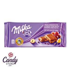 Milka Raisins & Nuts Bar 3.5oz - 22ct