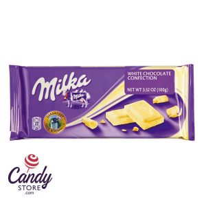 Milka White Chocolate Bar 3.5oz - 22ct