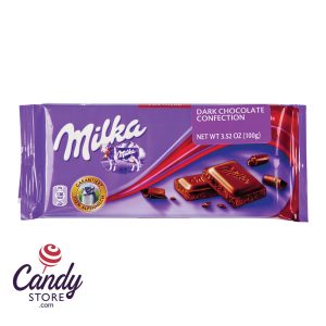 Milka Zarthreb Dark Chocolate Bar 3.5oz - 23ct