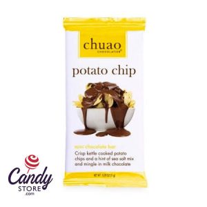 Mini Chuao Milk Chocolate Potato Chip Bars - 24ct