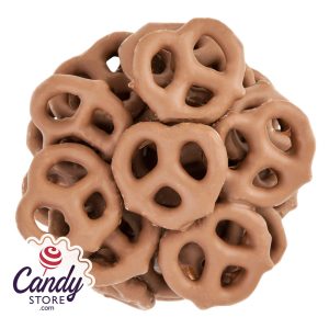 Mini Milk Chocolate Pretzels - 15lb Bulk