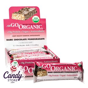 Nugo Organic Dark Chocolate Pomegranate Protein Bar 1.76oz - 12ct