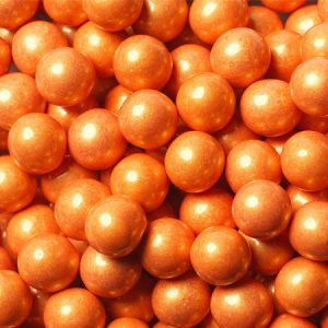 Orange Pearl Sixlets Candy - 12lb