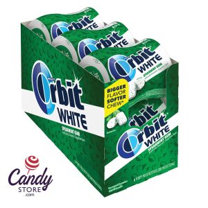 Orbit White Spearmint Sugar Free Gum 40-Piece Bottle - 6ct