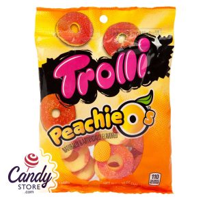 Trolli Peachie O's Gummi Rings - 12ct Bags