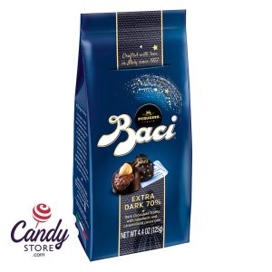 Perugina Baci Bag 70% Dark Chocolate Hazelnuts 4.4oz - 4ct