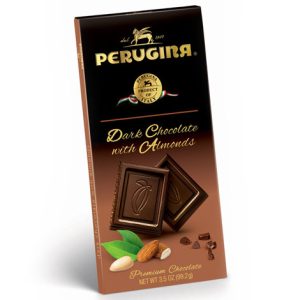 Perugina Dark Chocolate with Almonds 3.5oz Bar - 12ct