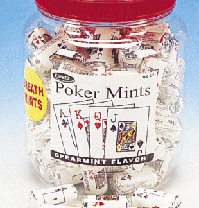 Poker Playing Card Mints - 100ct Tub
