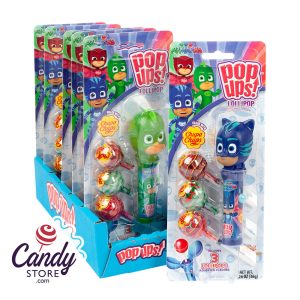 Pop Ups Pj Masks Lollipops 1.26oz Blister Pack - 6ct