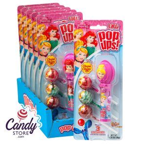 Pop Ups Princess Lollipop 1.26oz Blister Pack - 6ct