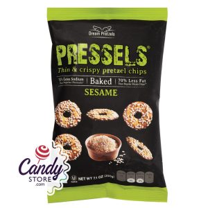 Pressels Pretzel Chips Sesame 7.1oz Bags - 12ct