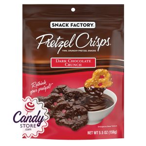 Pretzel Crisps Dark Chocolate Crunch 5.5oz Peg Bags - 12ct