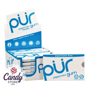 Pur Peppermint Gum 9-Piece - 12ct Packs