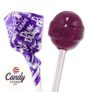 Purple Dum Dums Lollipops Grape - 75ct