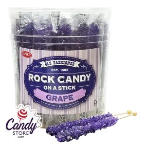 Purple Rock Candy Crystal Sticks - 36ct Tubs