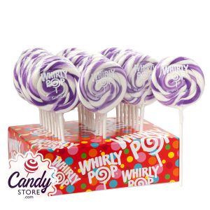 Purple Whirly Pops - 24ct Displays