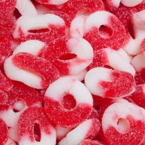 Red Cherry Gummy Rings Candy - 4.5lb