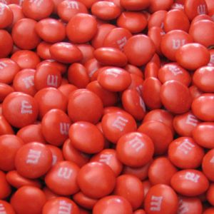 Red M&Ms Candy - 10lb