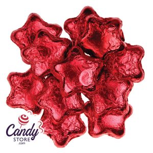 Red Milk Chocolate Stars - 10lb