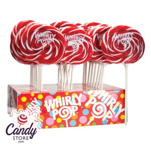 Red Whirly Pops - 24ct Displays