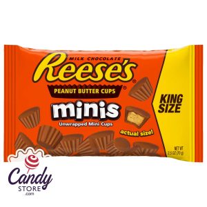 Reese's Mini King Size Peanut Butter Cups Unwrapped - 16ct