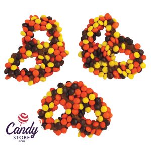 Reeses Pieces Covered Pretzels - 25ct