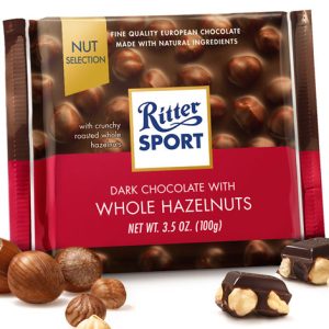 Ritter Sport Hazelnut Dark Chocolate Bars - 10ct