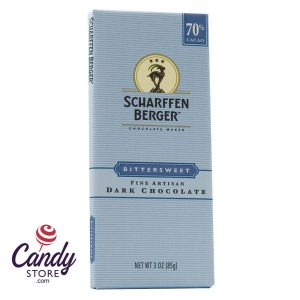 Scharffen Berger 70% Bittersweet Dark Chocolate Bars - 12ct