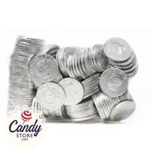 Silver Chocolate Coins - 1.5lb Bulk