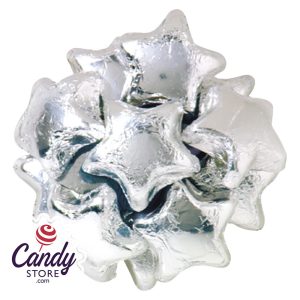 Silver Milk Chocolate Stars - 10lb