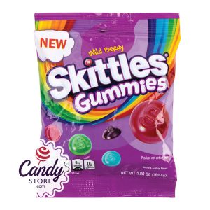 Skittles Wild Berry Gummies Candy - 12ct Peg Bags