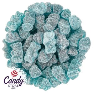 Sour Blastin' Blue Raspberry Flavored Gummy Bears - 6.6lb
