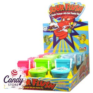 Sour Flush Candy Plunger & Toilet - 12ct