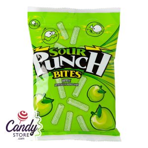 Sour Punch Bites Apple 5oz Peg Bag - 12ct