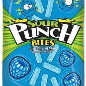 Sour Punch Bites Blue Raspberry Peg Bags - 12ct