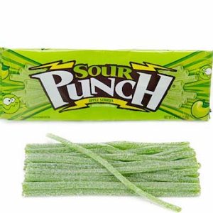 Sour Punch Straws Apple King Size - 24ct
