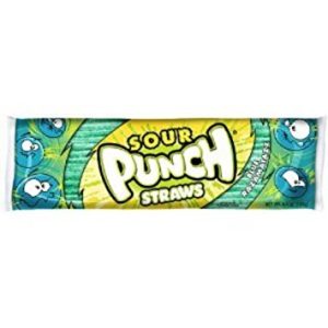 Sour Punch Straws Blue Raspberry King Size - 24ct